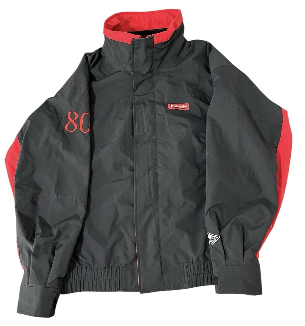 Columbia Jacket Mens M Black Red Bugaboo 80th Anniversary Omni-Tech Outdoors